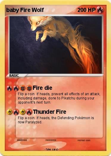 Pokemon baby Fire Wolf