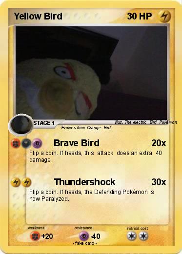 Pokemon Yellow Bird