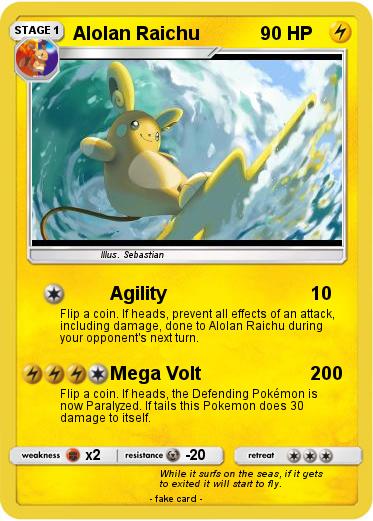 Pokemon Alolan Raichu