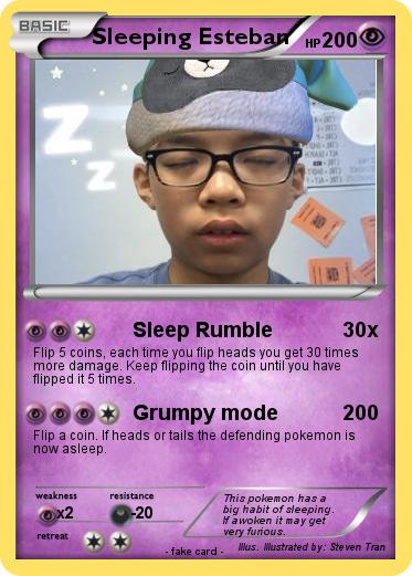 Pokemon Sleeping Esteban