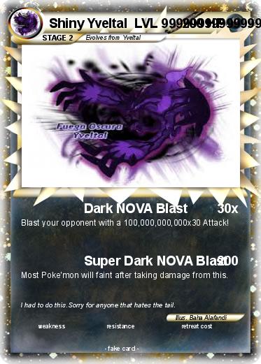 Pokemon Shiny Yveltal  LVL 999999999999999