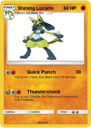 Pokemon Shining Lucario
