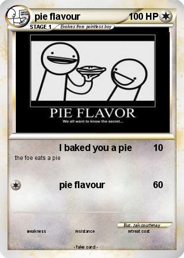 Pokemon pie flavour