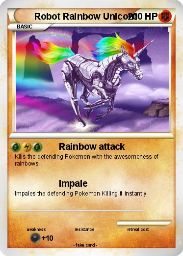 Pokemon Robot Rainbow Unicorn