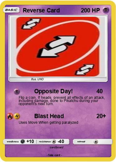 Pokemon Reverse Card