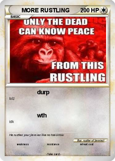 Pokemon MORE RUSTLING