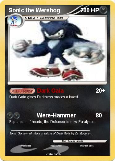 Pokemon Sonic the Werehog