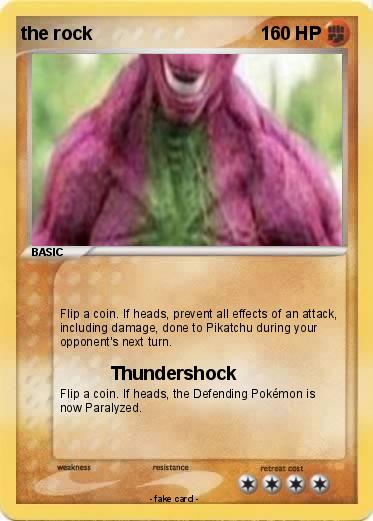 Pokemon the rock