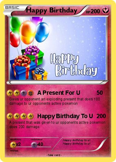 Pokemon Happy Birthday