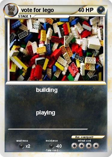 Pokemon vote for lego