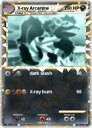 Pokemon X-ray Arcanine