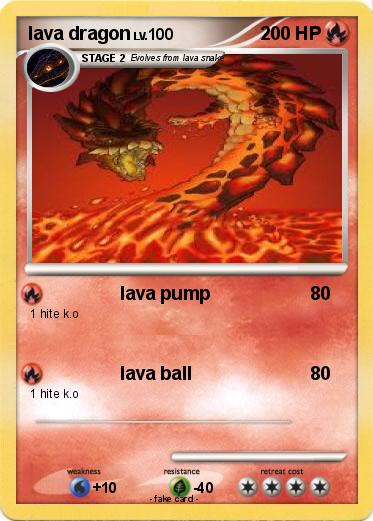 Pokemon lava dragon