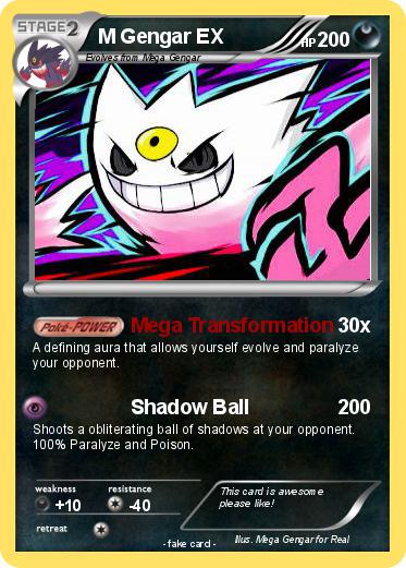Pokemon M Gengar EX