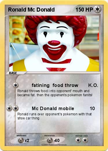 Pokemon Ronald Mc Donald