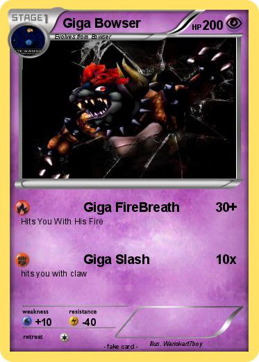 Pokemon Giga Bowser