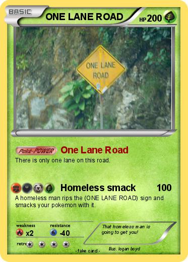 Pokemon ONE LANE ROAD