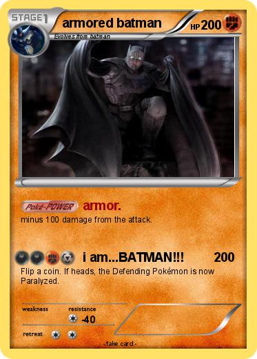 Pokemon armored batman