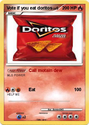 Pokemon Vote if you eat doritos