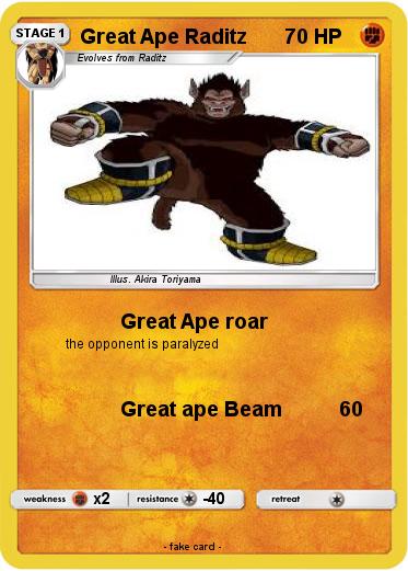 Pokemon Great Ape Raditz