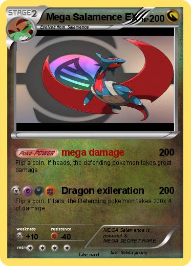 Pokemon Mega Salamence EX