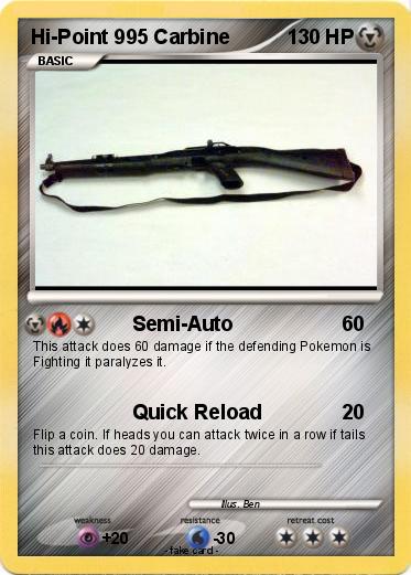 Pokemon Hi-Point 995 Carbine