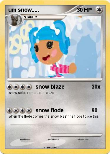 Pokemon um snow.....