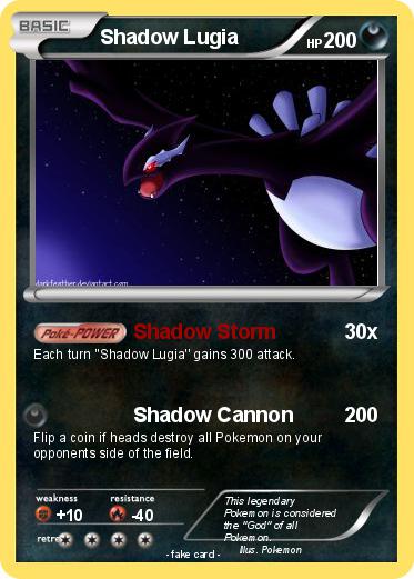Pokemon Shadow Lugia