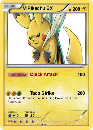 Pokemon M Pikachu EX