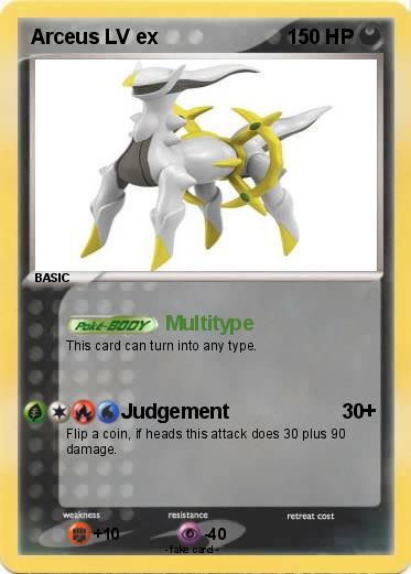 Pokemon Arceus LV ex