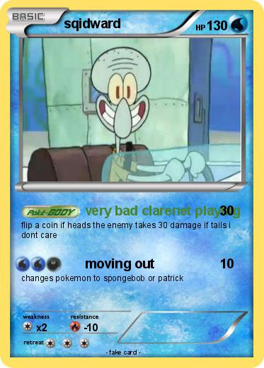 Pokemon sqidward