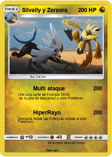 Pokemon Silvally y Zeraora