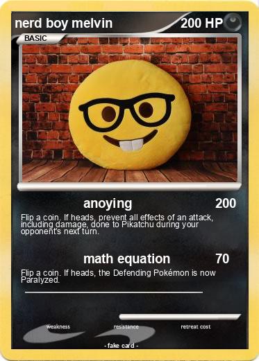Pokemon nerd boy melvin