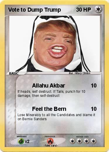 Pokemon Vote to Dump Trump