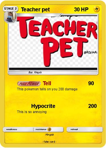 Pokemon Teacher pet