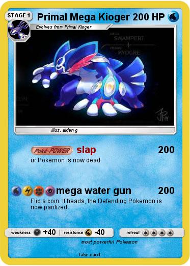 Pokemon Primal Mega Kioger