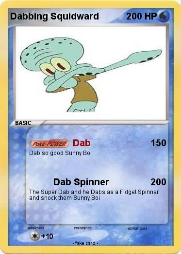 Pokemon Dabbing Squidward