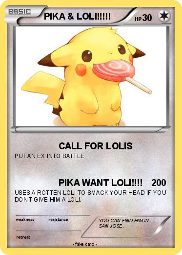 Pokemon PIKA & LOLI!!!!!