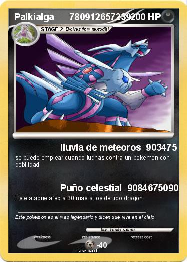 Pokemon Palkialga      780912657239