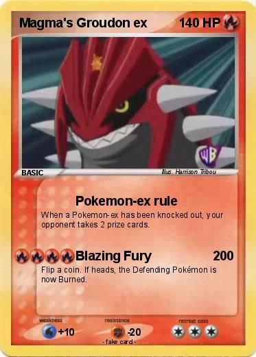 Pokemon Magma's Groudon ex