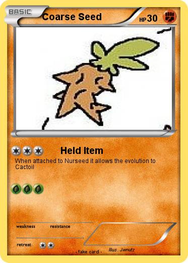 Pokemon Coarse Seed