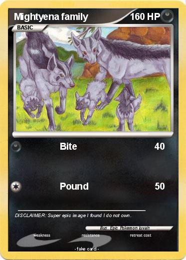 Pokemon Mightyena family