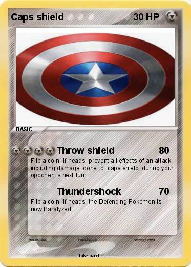 Pokemon Caps shield