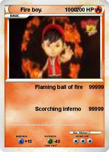 Pokemon Fire boy.               1000