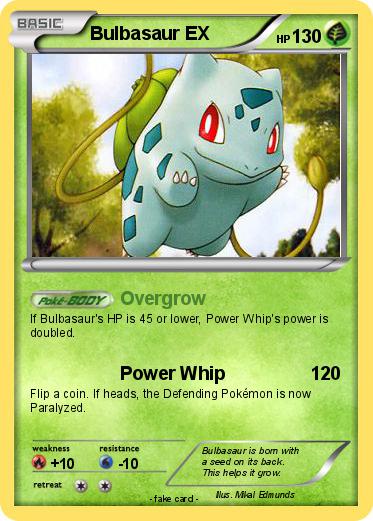 Pokemon Bulbasaur EX