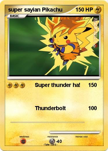 Pokemon super sayian Pikachu
