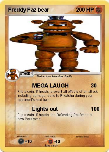 Pokemon Freddy Faz bear