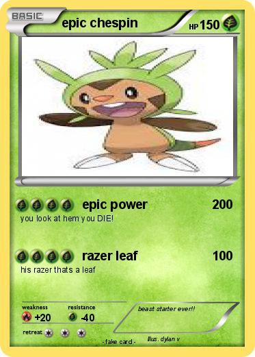Pokemon epic chespin