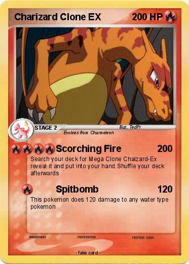Pokemon Charizard Clone EX