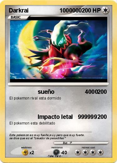 Pokemon Darkrai                   1000000