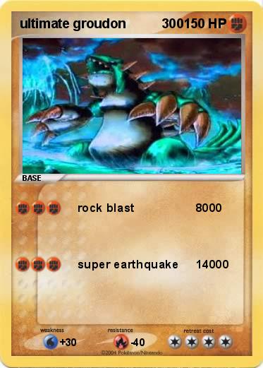Pokemon ultimate groudon          300